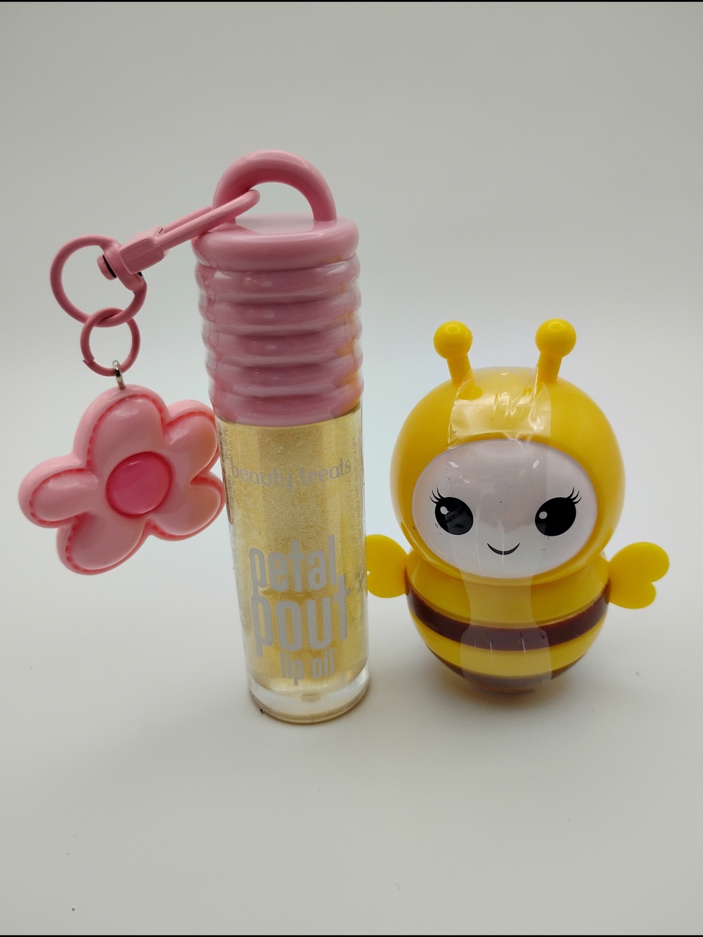 Petal Pout Pink Lip Oil By Beauty Treats & Bumblebee Lip Balm - Picture 5 of 6